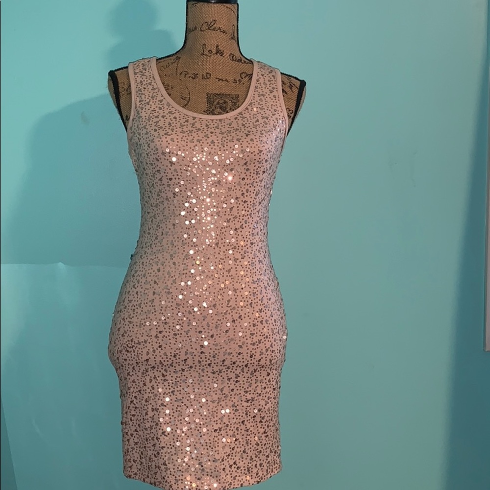 Forever 21 Gold Sequence Dress
